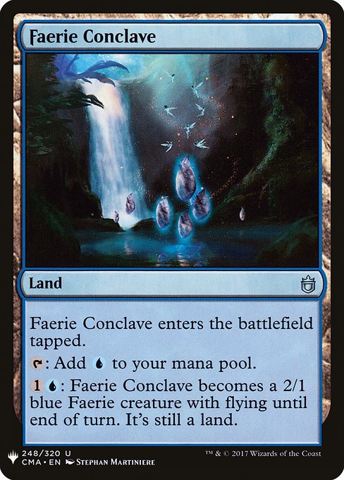 《フェアリーの集会場/Faerie Conclave》[PWシンボル付き再版] 土地U